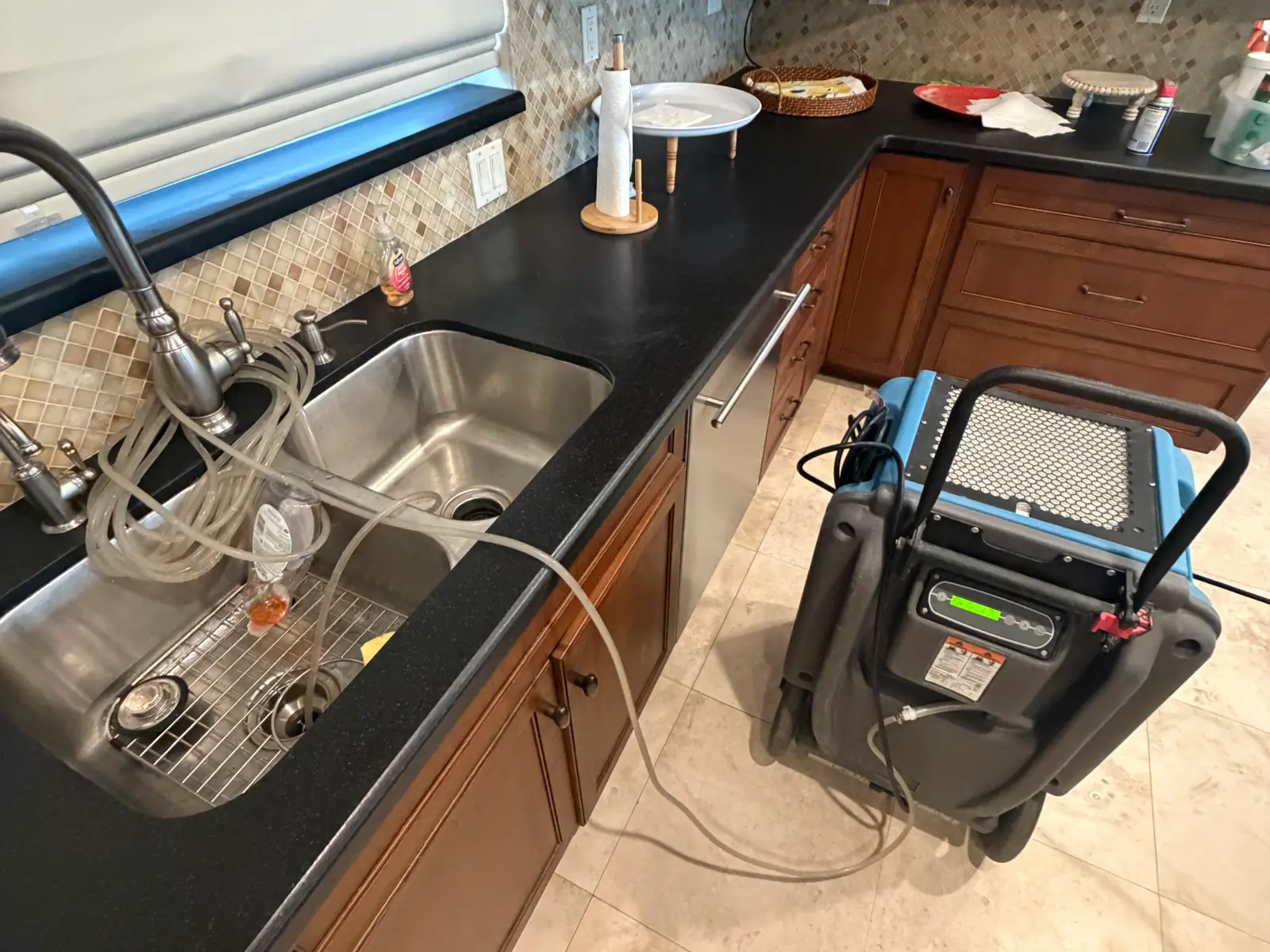 Dryout equipment in use for water damage in Fort Lauderdale Florida
