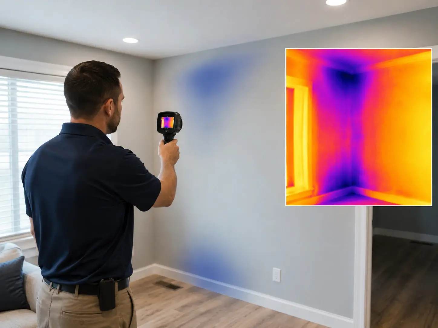 Cold and warm areas in house