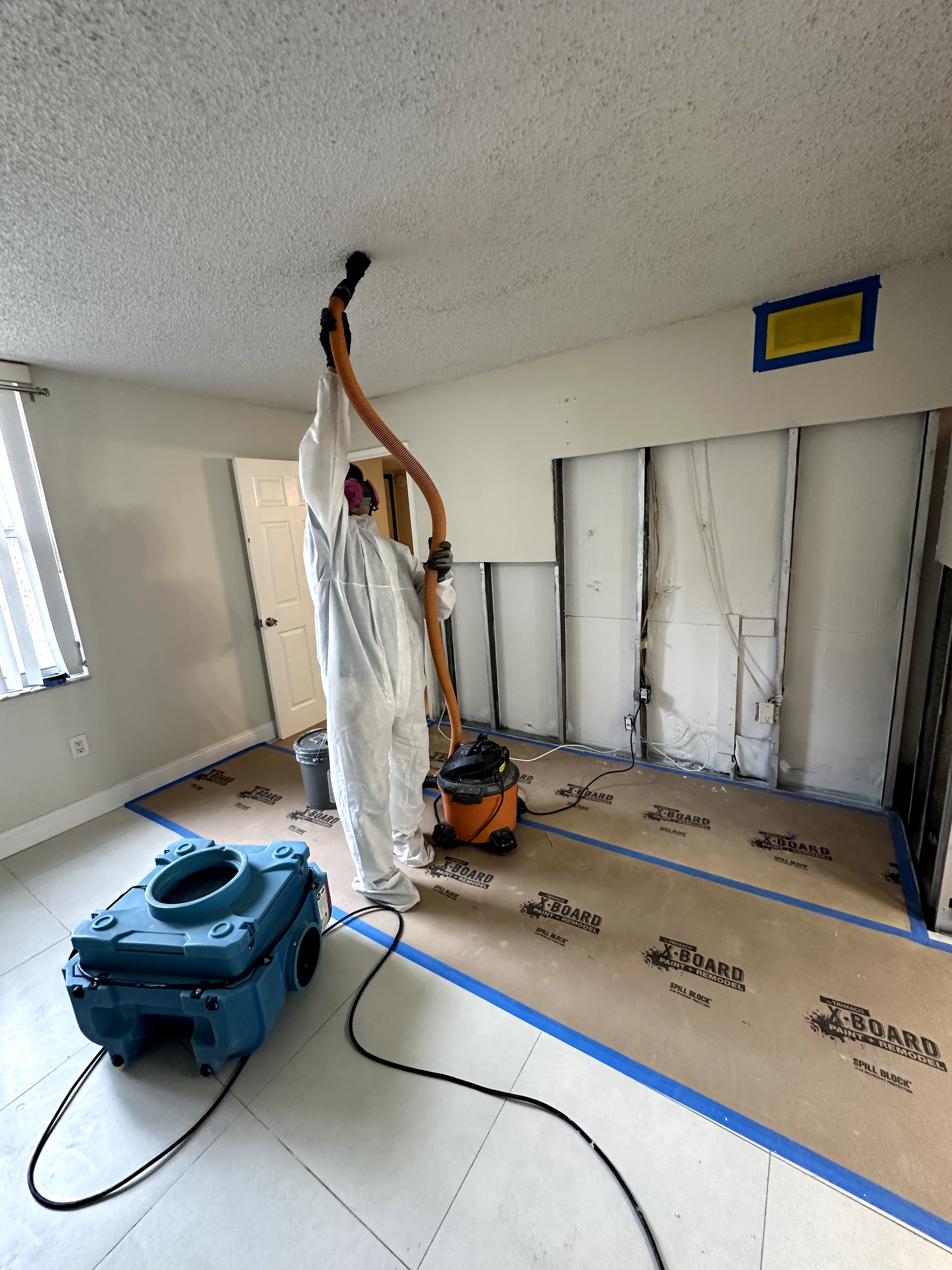 HEPA vacuum used during mold removal remediation work