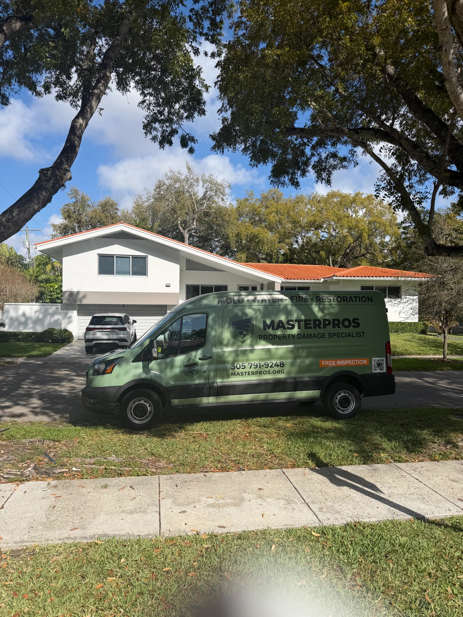 Masterpros crew on site for a restoration inspection