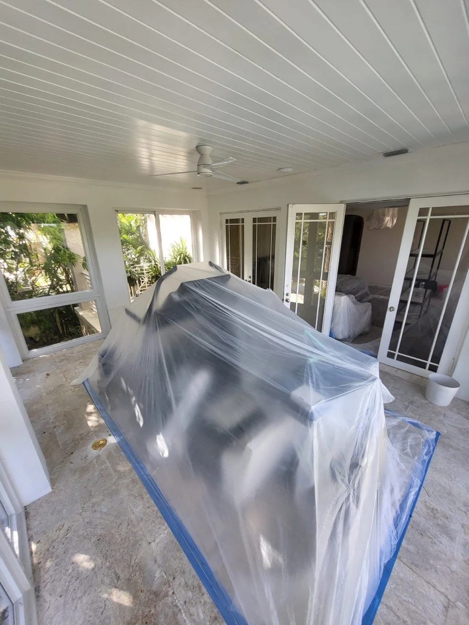 Attic mold remediation inspection of ductwork