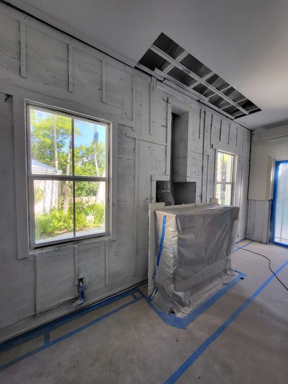 Reconstruction after attic mold remediation