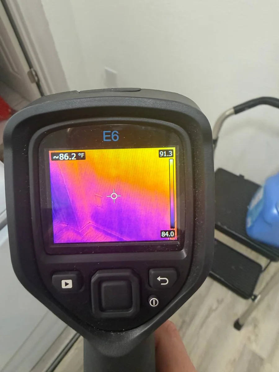 Mold inspection findings review with homeowner