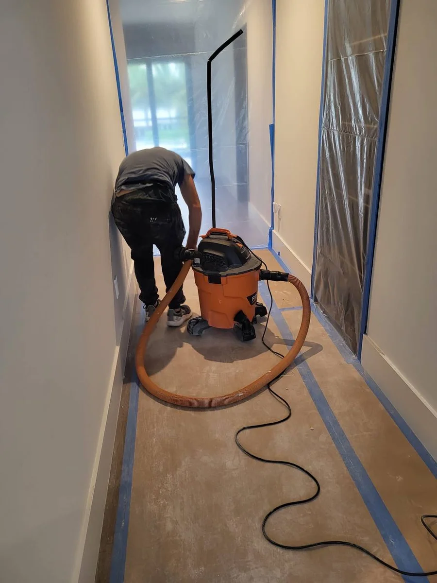 Restored area after mold remediation completed
