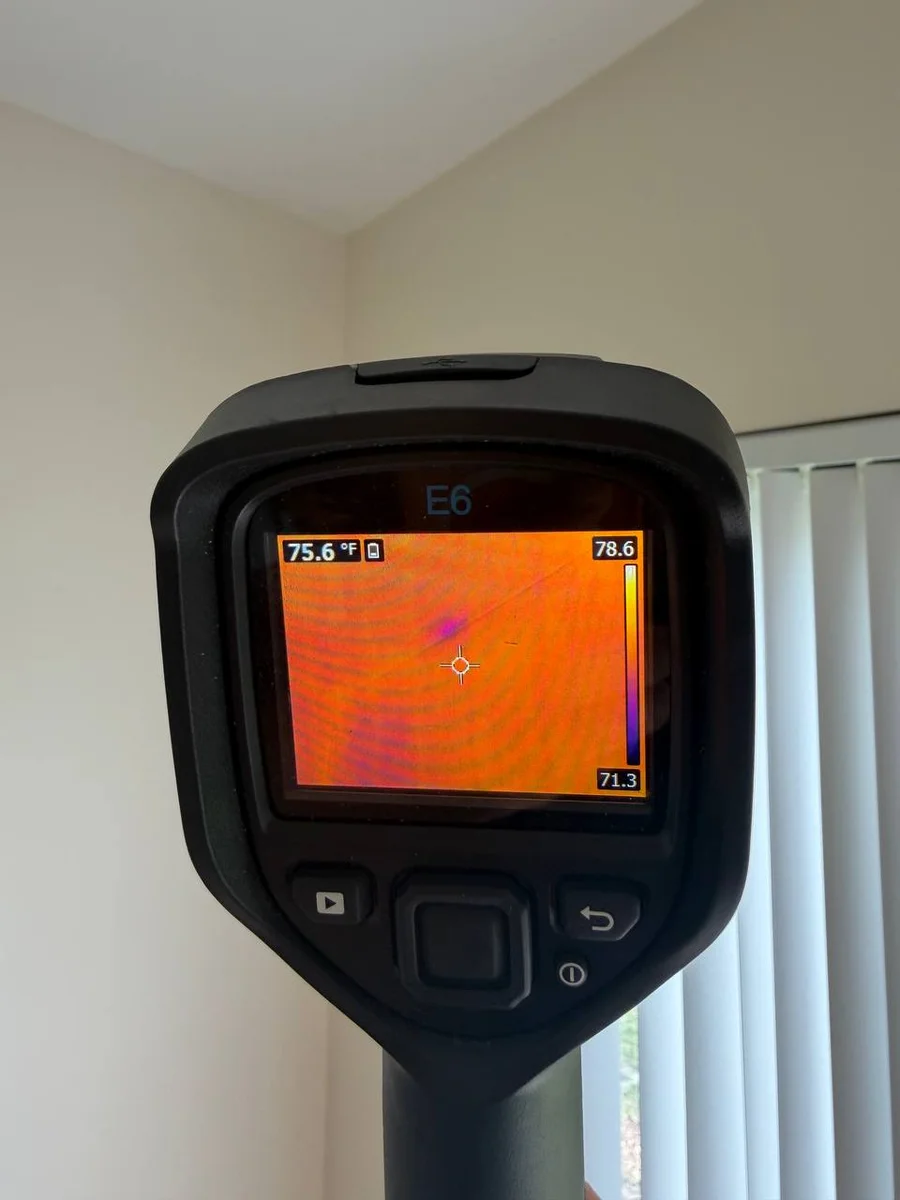 Mold inspection findings review with homeowner