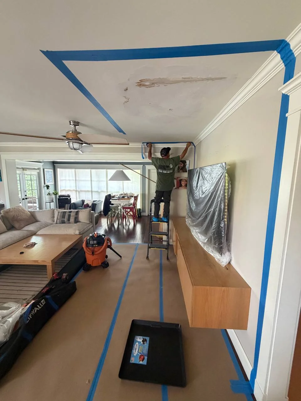 Moisture investigation after hidden leak discovery in Surfside